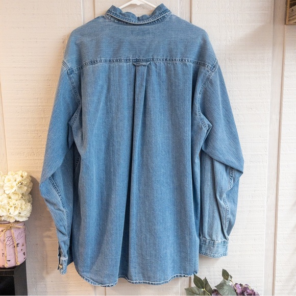 Vintage Columbia Denim Button-Down Shirt - Picture 8 of 9